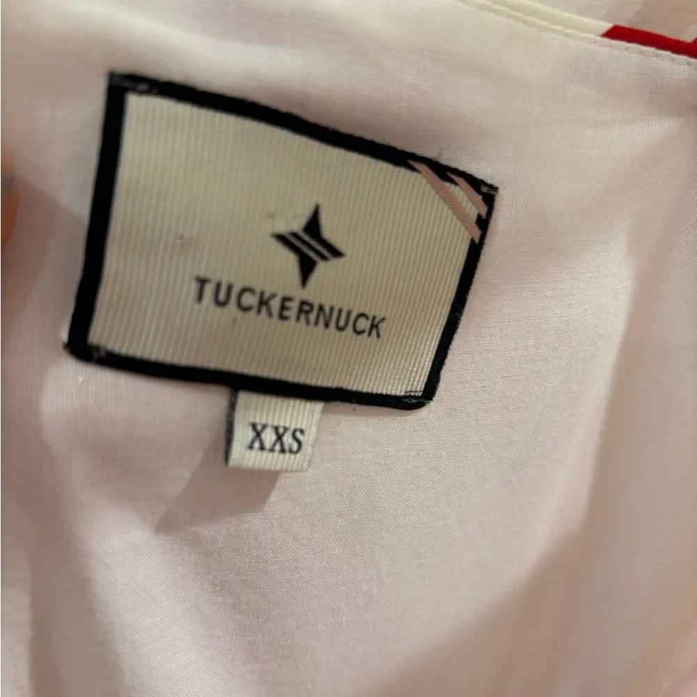 Tuckernuck Red and White Chevron Dress - Picture 7 of 7